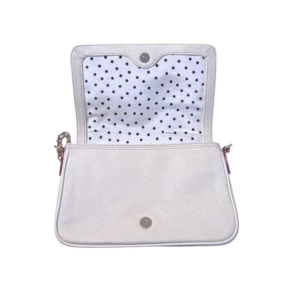 Kate Spade New York Primrose Hill Little Kaelin Leather Crossbody Bag Cream Bow - Picture 8 of 11